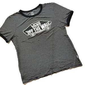 VANS Off the Wall Striped Logo Shirt